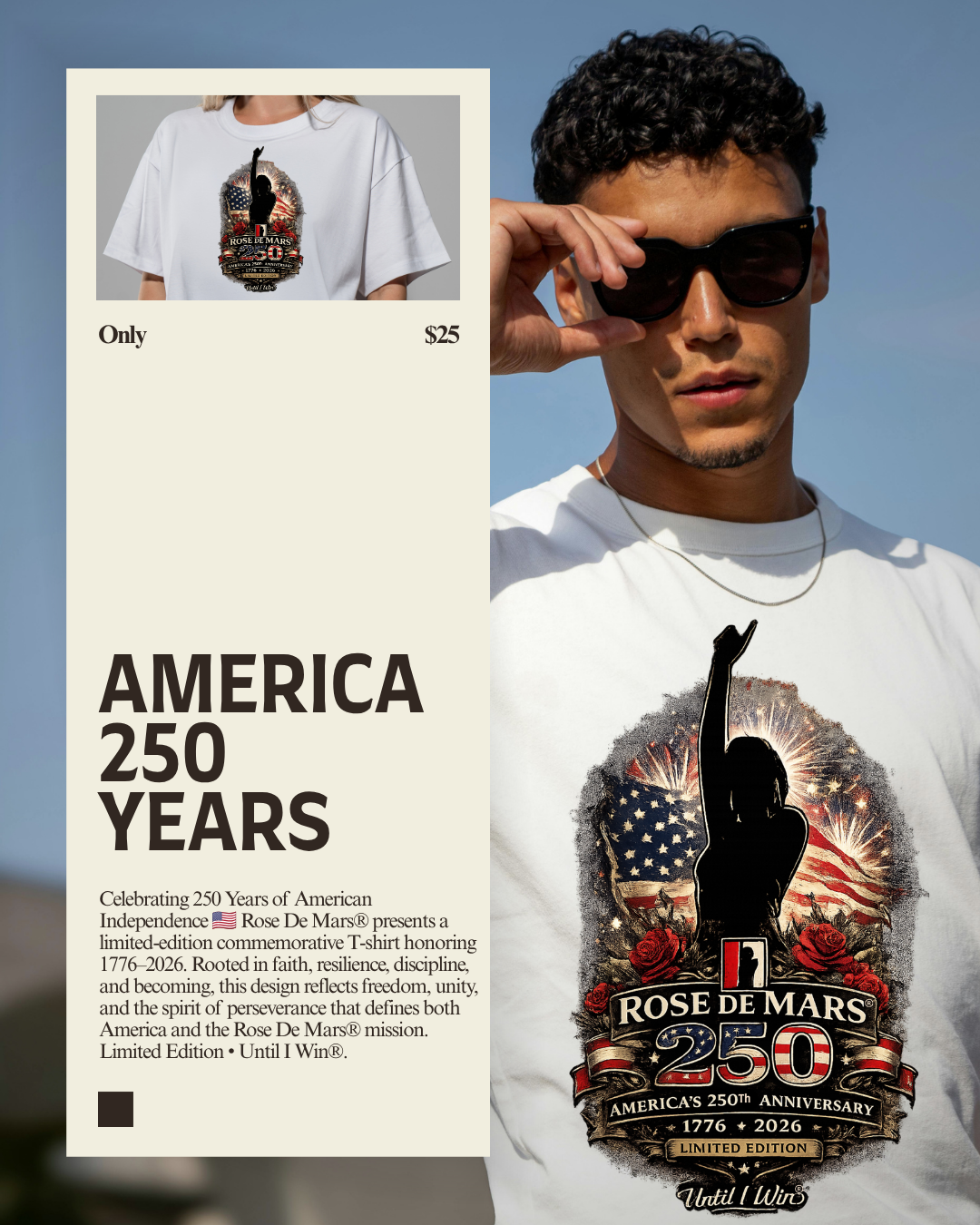 🇺🇸 Rose De Mars® Commemorative Edition Tee